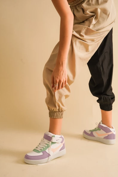 Uzun Bilekli Spor Sneakers Ayakkabı - 8