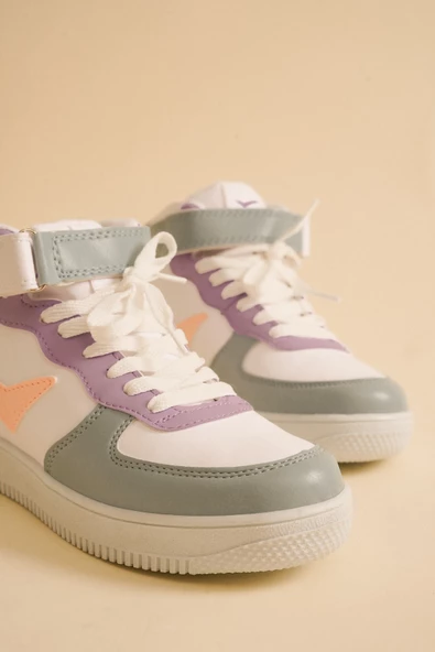 Uzun Bilekli Spor Sneakers Ayakkabı - 5