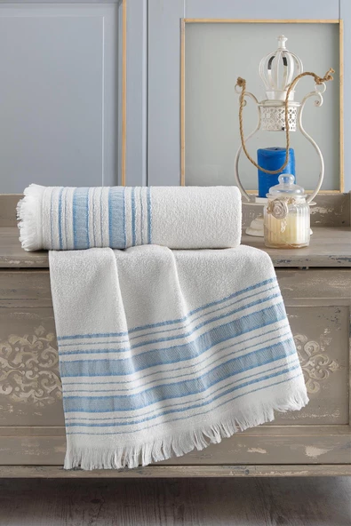 Zeynep Tekstil Trendy Banyo Havlu Seti 70x140 & 50x90 - 3