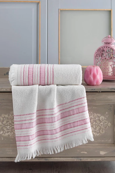 Zeynep Tekstil Trendy Banyo Havlu Seti 70x140 & 50x90 - 2