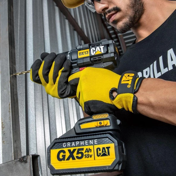 Cat Dx13 18Volt/5.0Ah Graphene Li-İon Kömürsüz Profesyonel Şarjlı Darbeli Matkap - 8