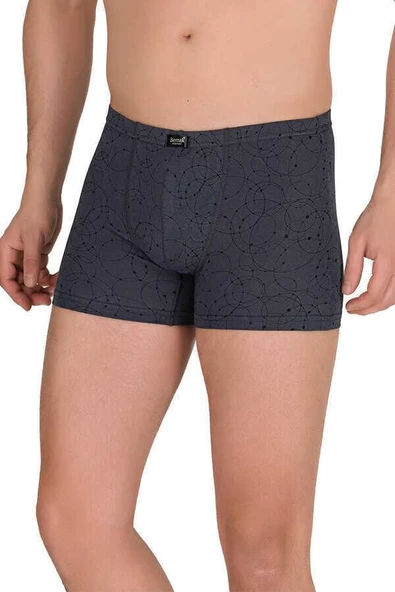 6 Lı Paket Berrak Erkek Likralı Modal Boxer 4497 Renk - Karışık - 6