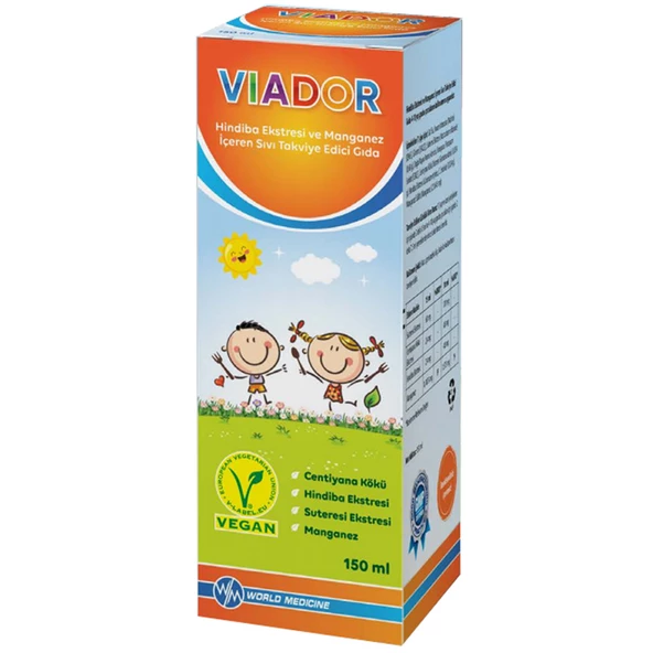 Viador Hindiba Ekstresi Ve Manganez İçeren Şurup 150 ml