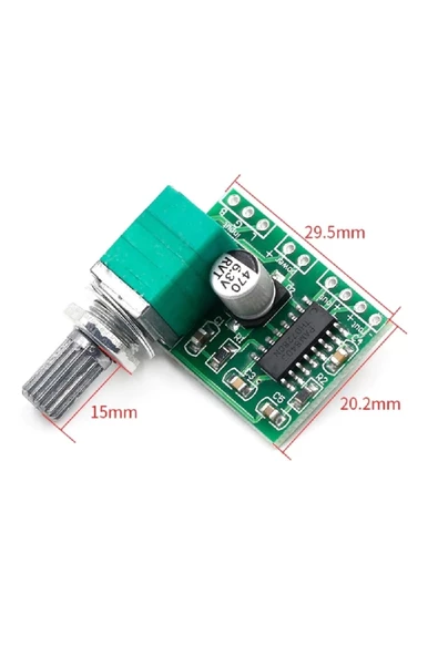 Ses Ayar Potlu PAM8403 5V Mini Ses Yükseltici Class D 2x3w Amfi - 5