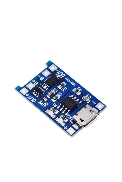 TP4056 Mikro USB Akım korumalı 1A 3,7V Lityum Pil Şarj Devresi - Resim 2