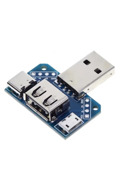 XY-USB4 Arduino-USB Dönüştürücü Terminal-Micro Usb-Type-C USB 3.1