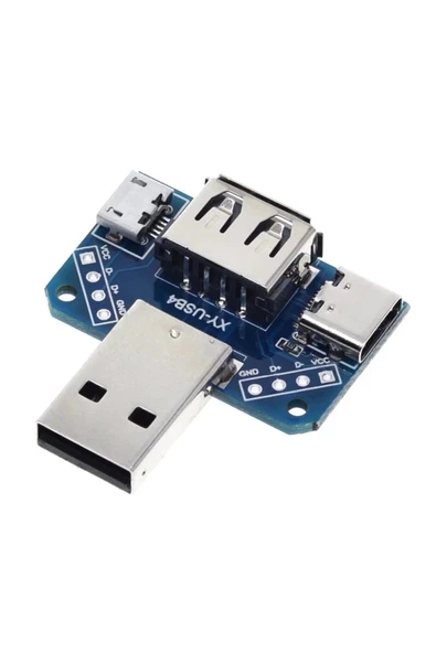 XY-USB4 Arduino-USB Dönüştürücü Terminal-Micro Usb-Type-C USB 3.1 - Resim 2
