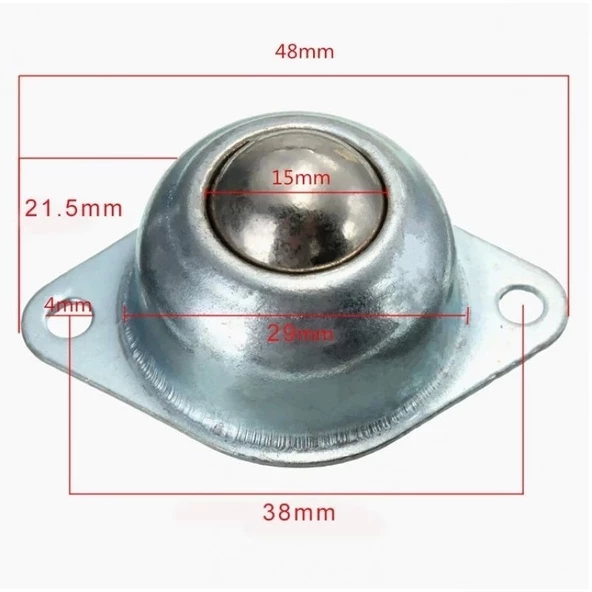 Metal Sarhoş Teker 360 Derece Dönebilen - Resim 5