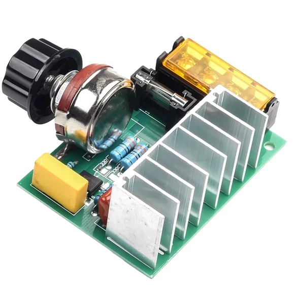 AC 220V 4000W Dimmer Motor Hız Kontrol Devresi Dimmer - Resim 3