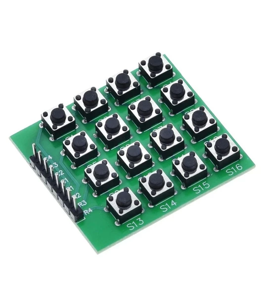 4x4 Matrix 16 Keys 8 Pin Keypad Tuş Takımı - Resim 2
