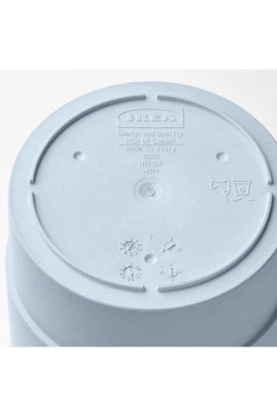 NYPON soluk mavi 9 cm plastik saksı - 5