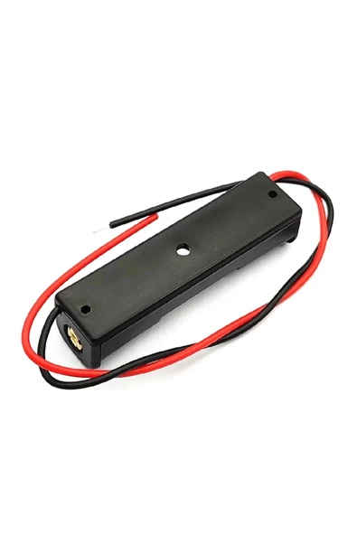 1li AA Pil Yuvası - Pil Yatağı, Tekli AA Pil Kutusu - Resim 2