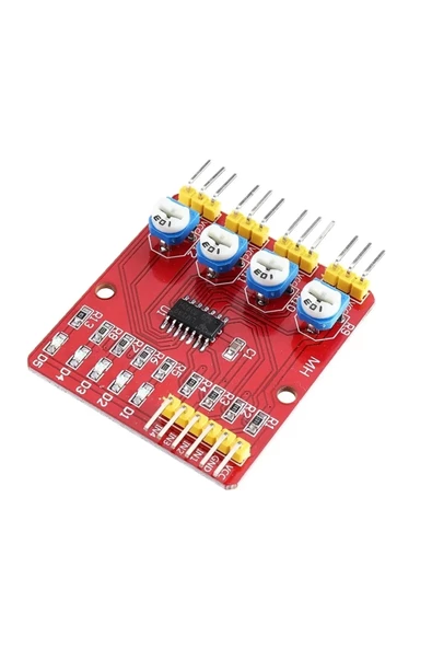 Arduino 4 Kanal Çizgi İzleyen Sensör Seti - 4 Way Tracking Module - Resim 6