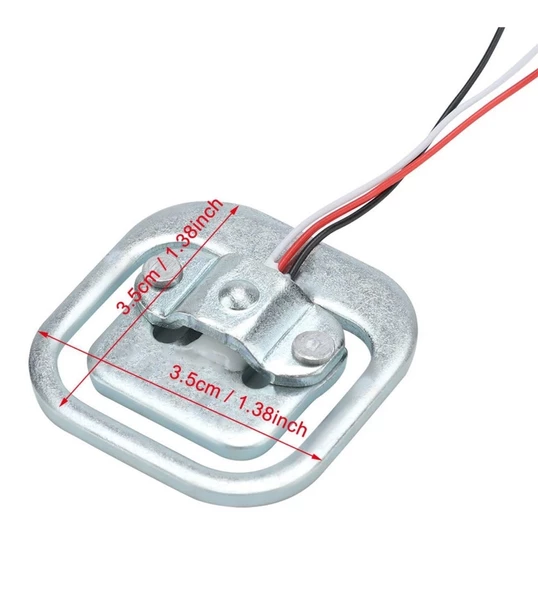 50 Kg Ağırlık Tartı Sensörü Kare - Loadcell 100kg 200kg HX711