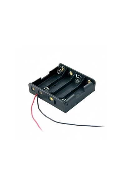 4lü AA Pil Yuvası - Pil Yatağı, Dörtlü , AA Pil Kutusu - Resim 6