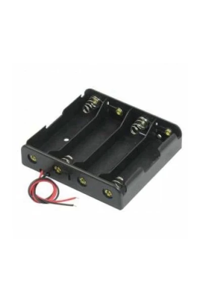 4lü AA Pil Yuvası - Pil Yatağı, Dörtlü , AA Pil Kutusu - Resim 4