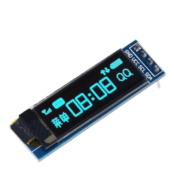 128x32 Oled Lcd Ekran 0.91 Inch - Mavi (Arduino Uyumlu) ürün görseli