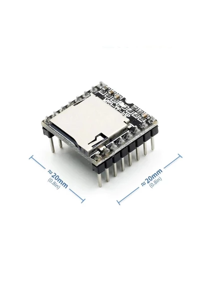 MP3-TF-16P Mini Mp3 Player Modülü Wav Ses Çalma Oynatıcı Micro Sd
