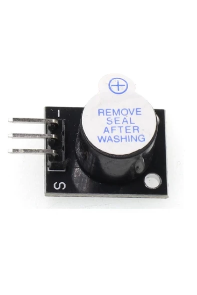 Aktif Buzzer Ses Modülü Arduino 5VDC 30mA 85Dba 10cm - Resim 3