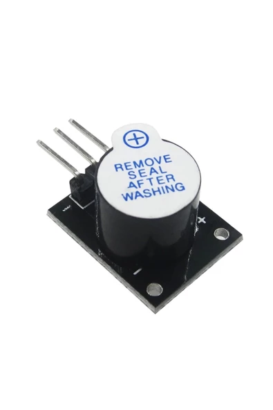 Aktif Buzzer Ses Modülü Arduino 5VDC 30mA 85Dba 10cm ürün görseli
