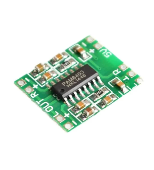 PAM8403 Mini 2x3w Stereo Ses Amfilikatörü D CLASS Amfi Yükseltici - Resim 2