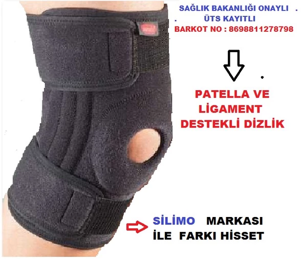 Menisküs Ağrıları Için Patella Destekli Fleksible Balenli Dizlik Ligament Destekli Iç Ve Yan Bağ