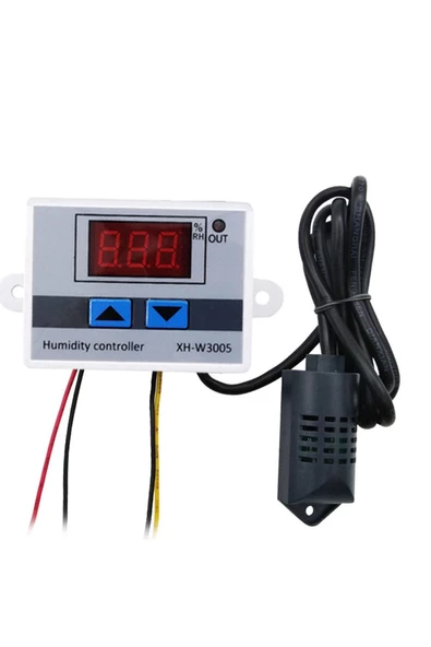 XH-W3005 AC 220V Dijital Nem Kontrol Cihazı 120W Güç Kuluçka Depo Oda Sera Havalandırma - 3