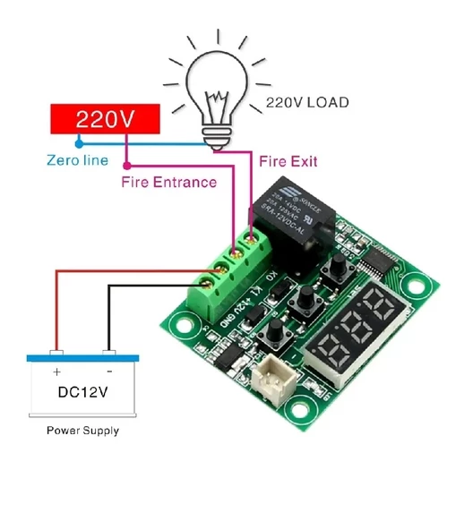 Kuluçka Makinesi,Akvaryum Termostatı Dijital Termostat 12V - 7