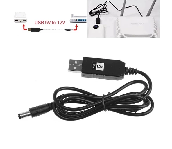 USB-Barrel Jack Voltaj Yükseltici (Giriş 5V, Çıkış 12V) - Resim 8