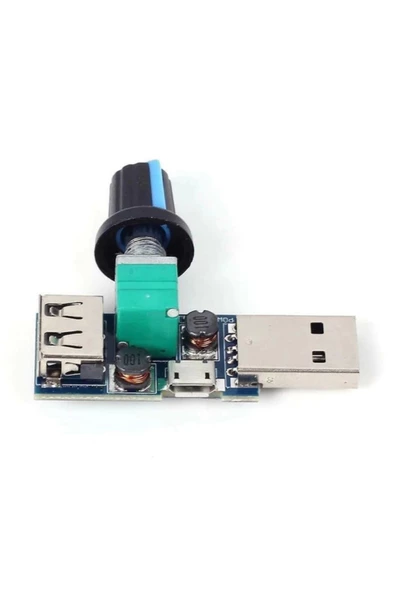 USB Fan Hız Kontrol Modülü - DC 5V-12V 5W - 6