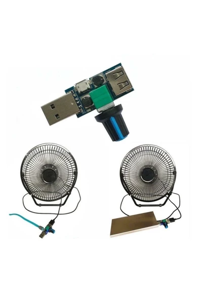USB Fan Hız Kontrol Modülü - DC 5V-12V 5W - 2