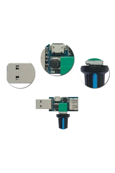 USB Fan Hız Kontrol Modülü - DC 5V-12V 5W - 5