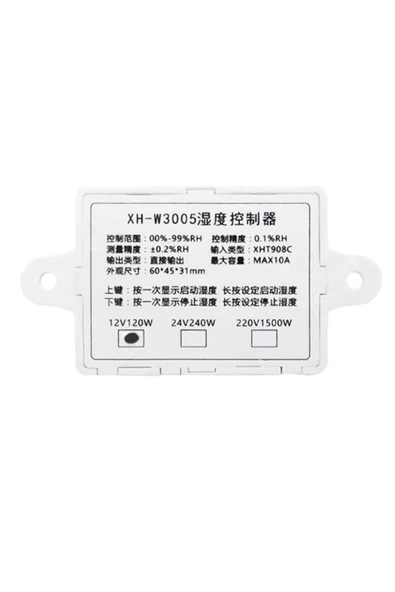 XH-W3005 Dijital Nem Kontrol Cihazı Termostat- 12V 120W - Resim 8