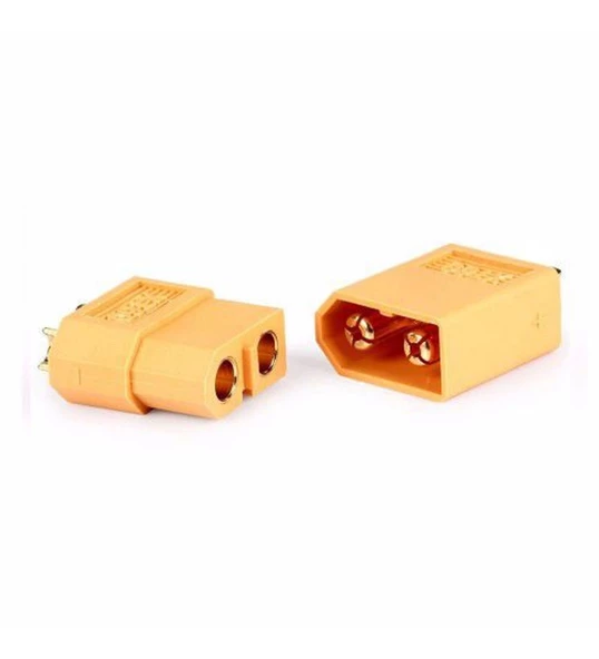 XT-60 Batarya Konnektör Dişi-Erkek Çift Plug 60A Li-Po - Resim 4