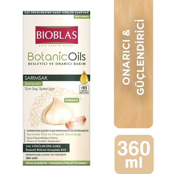 Bioblas Botanic Oils Sarımsak Şampuanı 360 ml - 2
