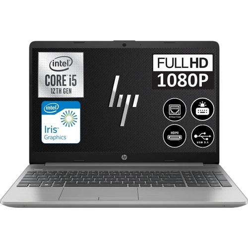HP 250 G9 Intel Core i5 1235U 16 GB 256 GB SSD Freedos 15.6" FHD Taşınabilir Bilgisayar 6Q8M5ES05
