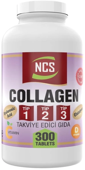 Ncs Kollajen 1000 Mg Collagen Tip 1-2-3 Glutatyon 300 Tablet