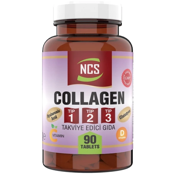 Ncs Kollajen 1000 Mg Collagen Tip 1-2-3 Glutatyon 90 Tablet