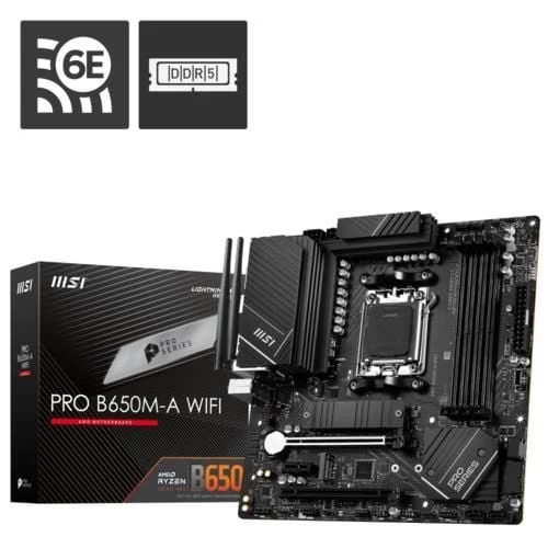MSI PRO B650M-A WIFI DDR5 M.2 S+V+GL AM5 (ATX)