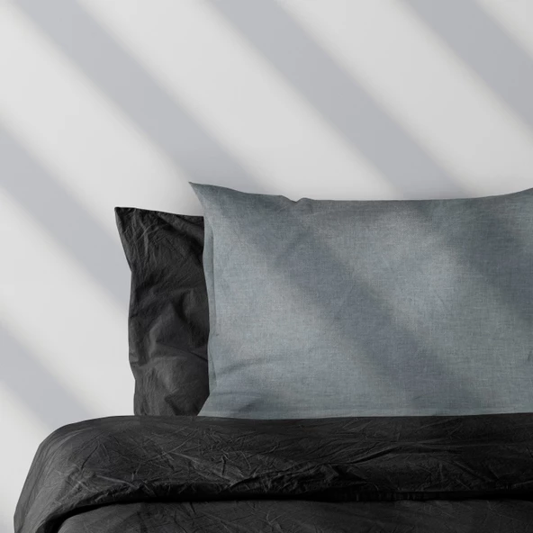 HAZAL 2 Adet Yastık Kılıfı-KAPAKLI-50x70 CM - 3