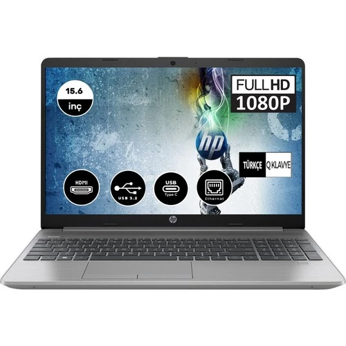 HP 250 G9 Intel Core i5 1235U 16 GB 256 GB SSD Intel Iris Xᵉ Graphics 15.6" Freedos Taşınabilir Bilgisayar 06Q8N9ES02