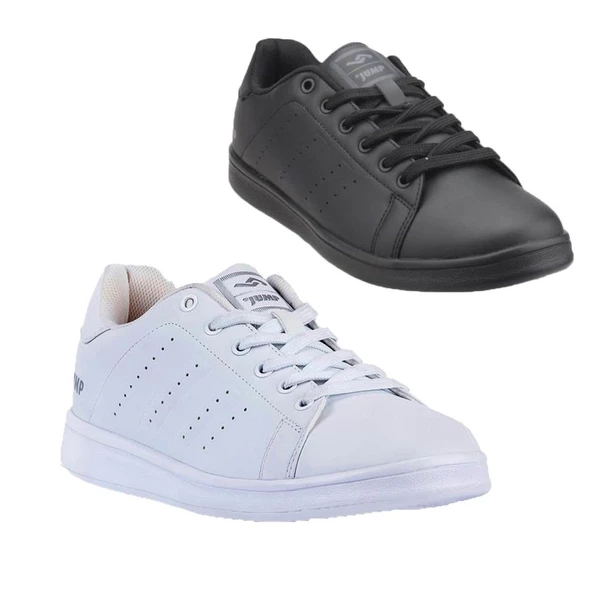 JUMP Erkek Siyah Beyaz Comfort İnce Taban Yürüyüş Spor Ayakkabı ürün görseli