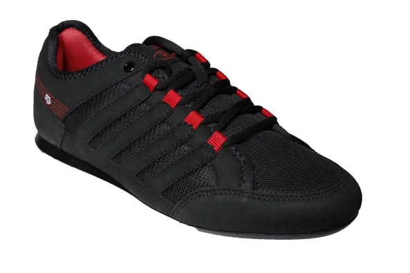 M.P Erkek Siyah Lacivert İnce Taban Fileli Sneaker Spor Yürüyüş Ayakkabısı - 2