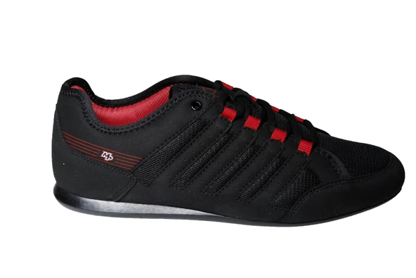 M.P Erkek Siyah Lacivert İnce Taban Fileli Sneaker Spor Yürüyüş Ayakkabısı - 3