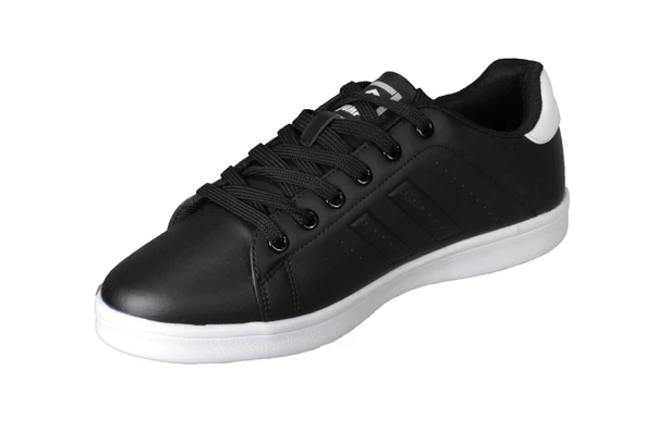 JUMP Erkek Siyah Tabanı Beyaz Comfort Taban Sneacers Düz Taban Spor Ayakkabı - Resim 4