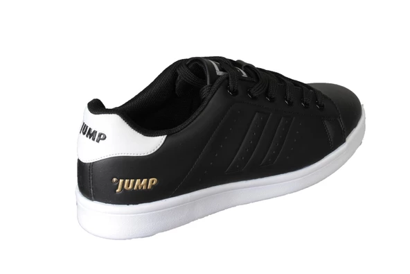 JUMP Erkek Siyah Tabanı Beyaz Comfort Taban Sneacers Düz Taban Spor Ayakkabı - Resim 5