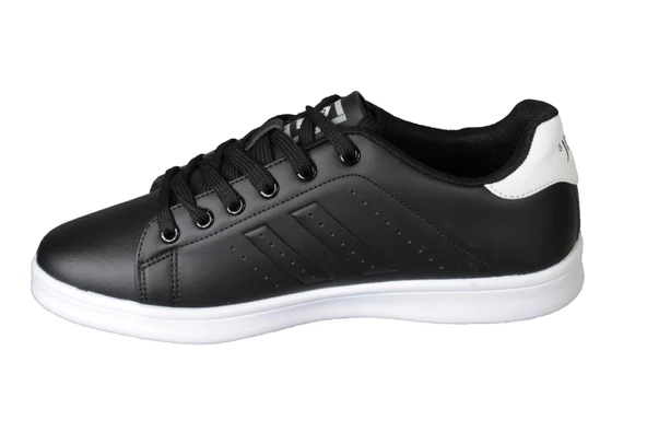 JUMP Erkek Siyah Tabanı Beyaz Comfort Taban Sneacers Düz Taban Spor Ayakkabı - Resim 3