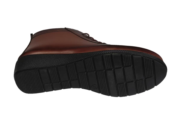 WANETTİ Kadın Siyah Taba Lastikli Fermuarlı Ortopedi Taban Soğuya Dayanıklı Kışlık Anne Botu - Resim 12