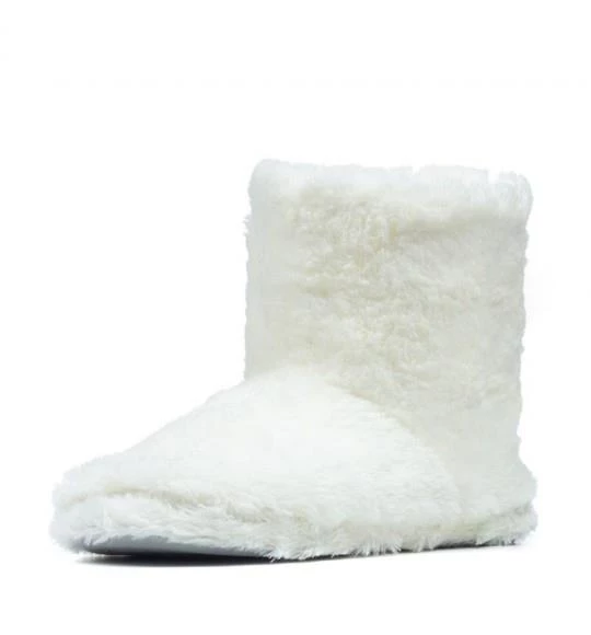 Yaz Kış Kadın Pomponlu Pembe Krem Siyah Gri Kaymaz Taban İçi Polar Panduf Ev Botu - 7
