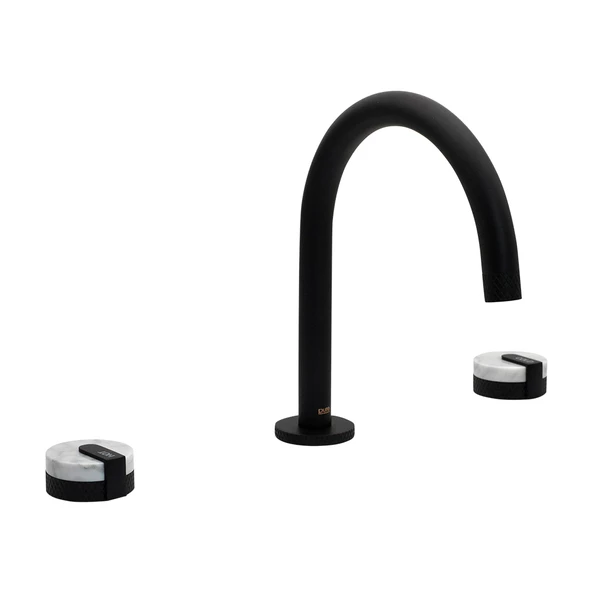 Royse Sıyah 3 Delıklı Lavabo Bataryası Elg-125